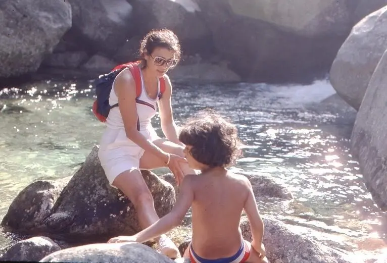 Ziba Kazemi by the river