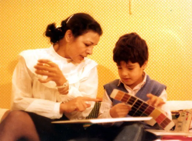 Ziba Kazemi and her son, Paris